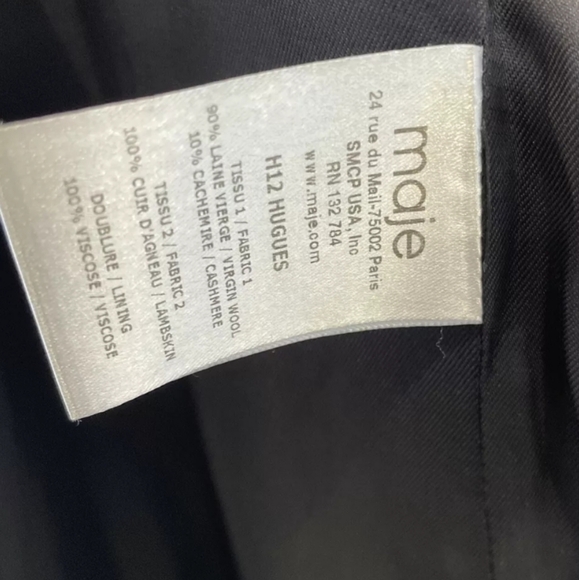 Maje Dark Grey Wool Coat 🍂 - Picture 5 of 5